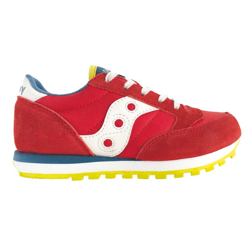 Sneakers Saucony Jazz O' Bambino rosso-blu-lime (mis. 27-35) | IT