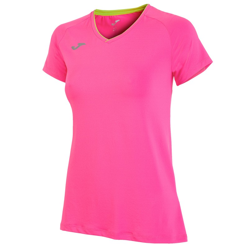 Running t-shirt Joma Woman fluro pink | EN