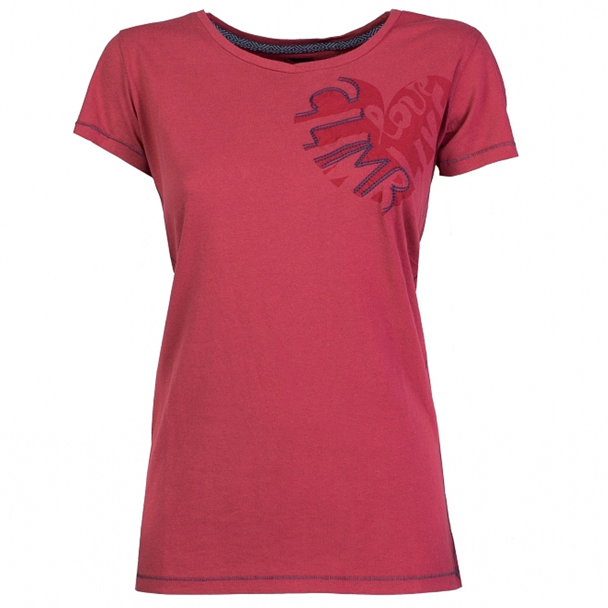 Trekking t-shirt Rock Experience Brea Woman red | EN