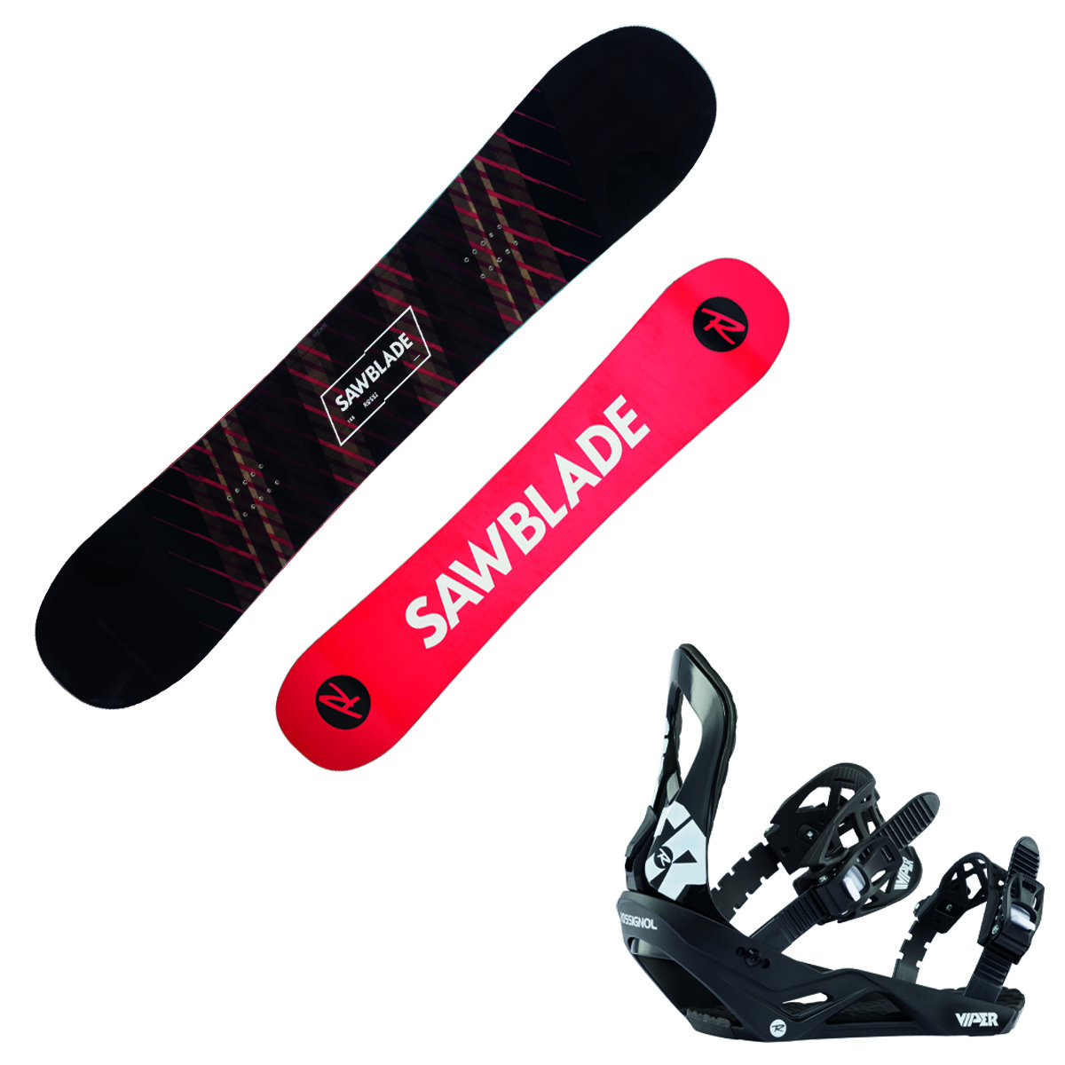 Snowboard Rossignol Sawblade Wide with bindings Viper M/L - Bottero Ski ...