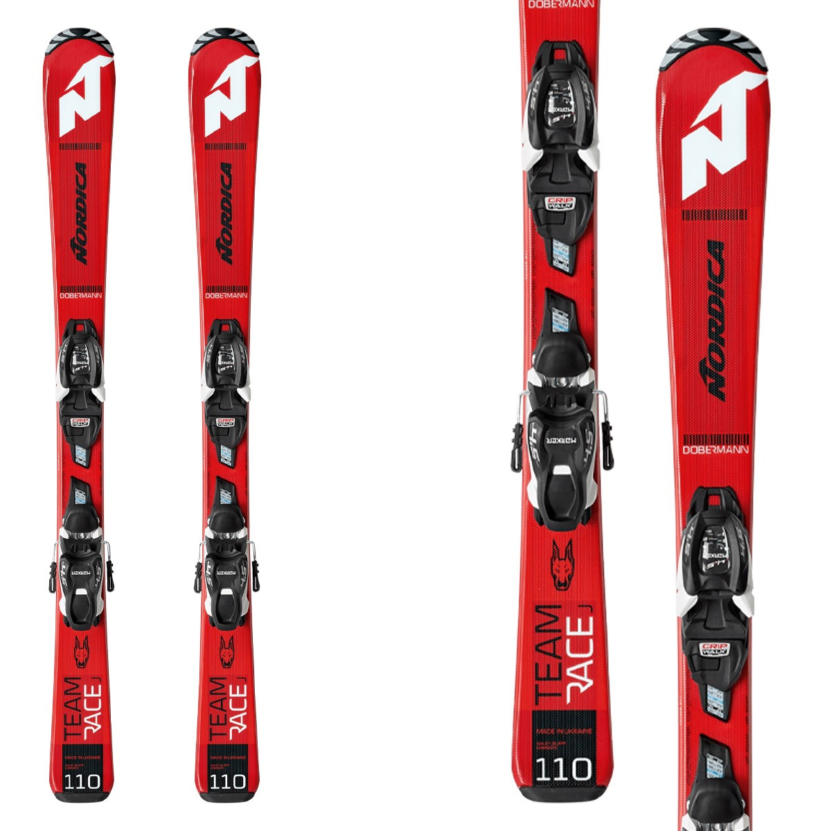 Nordica Ski Team Race Fdt 100-140 with Jr 4.5 Fdt bindings - Bottero ...