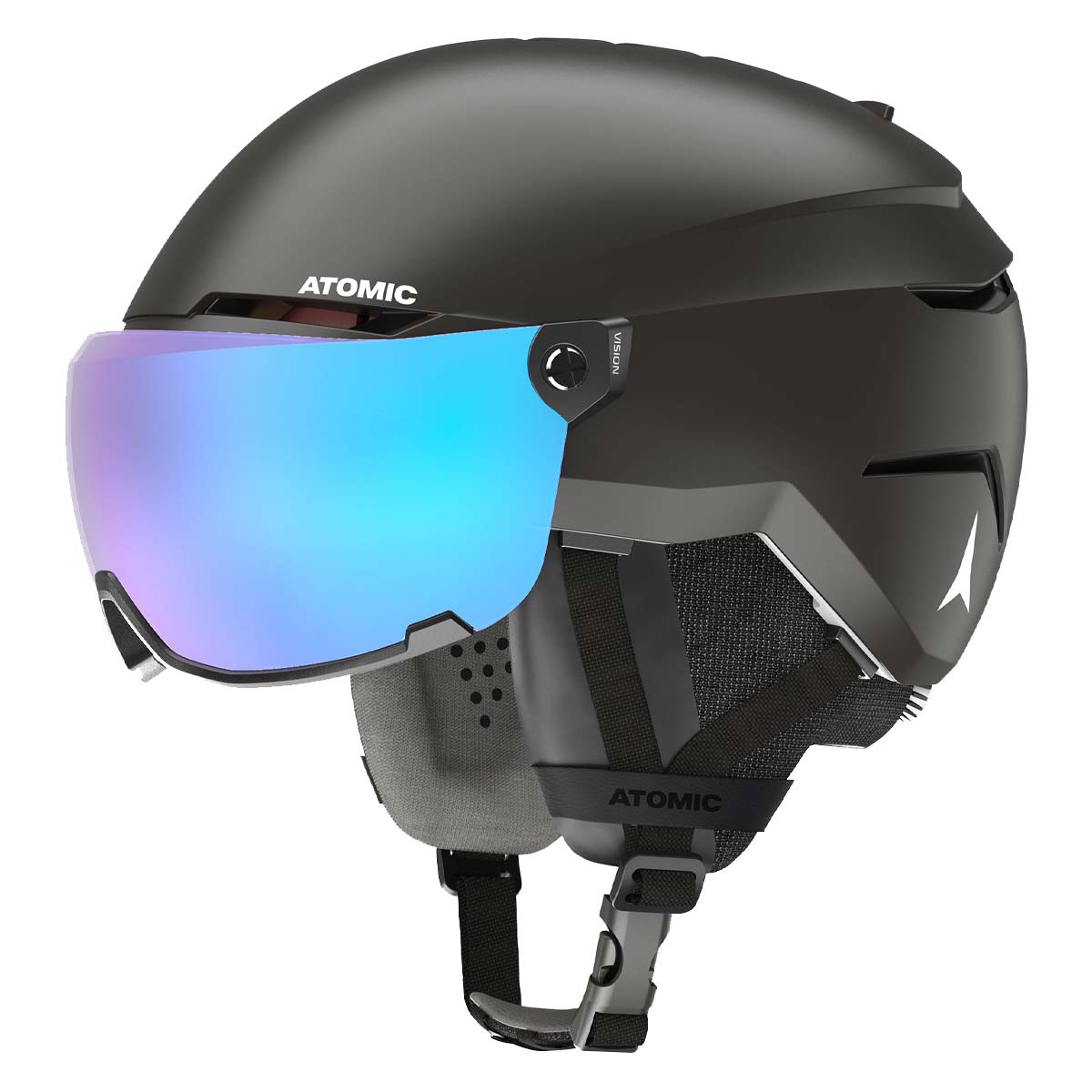 Ski helmet with integrated visor Visor Stereo Atomic Savor Winter 2021 EN