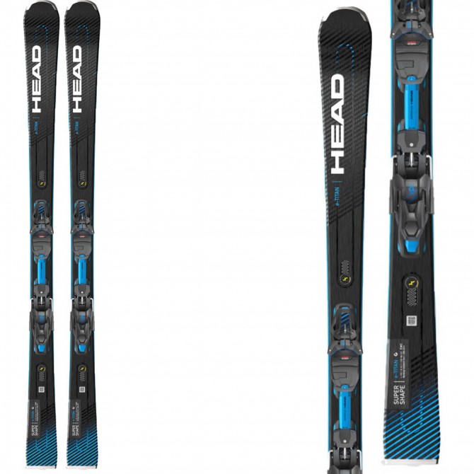 Ski Head Supershape e-Titan avec attaches PRD 12 gw br 95