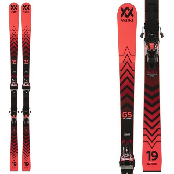 Ski Volkl Racetiger GS R JR w placa S con encuadernaciones Race 8 VOLKL