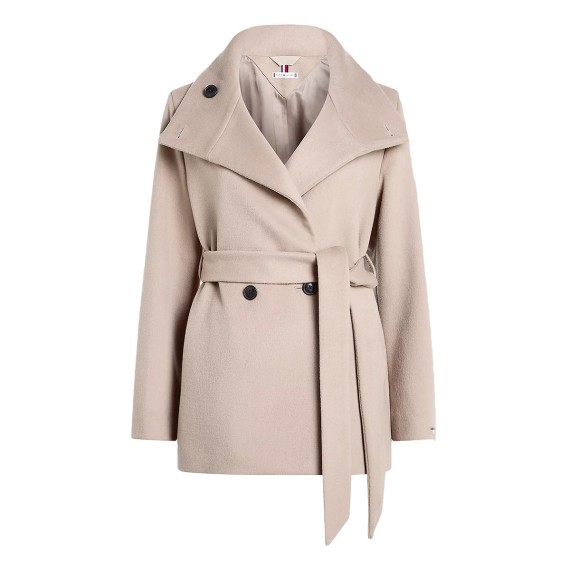 Tommy Hilfiger double-breasted wool coat with belt TOMMY HILFIGER Jackets and coats