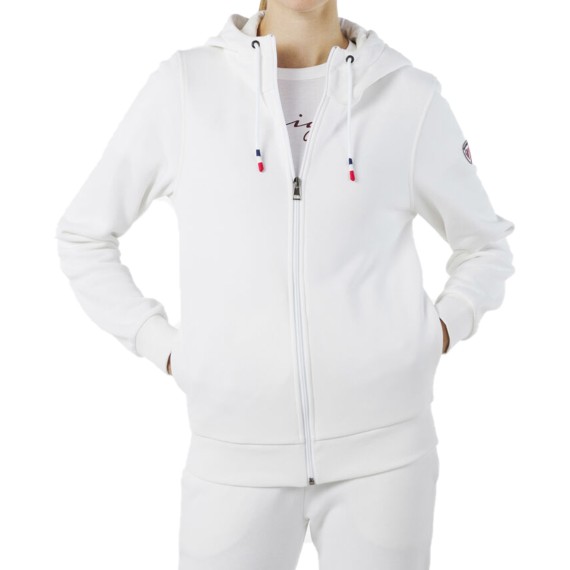 Felpa con cappuccio Rossignol in cotone con zip integrale Logo W ROSSIGNOL Maglieria