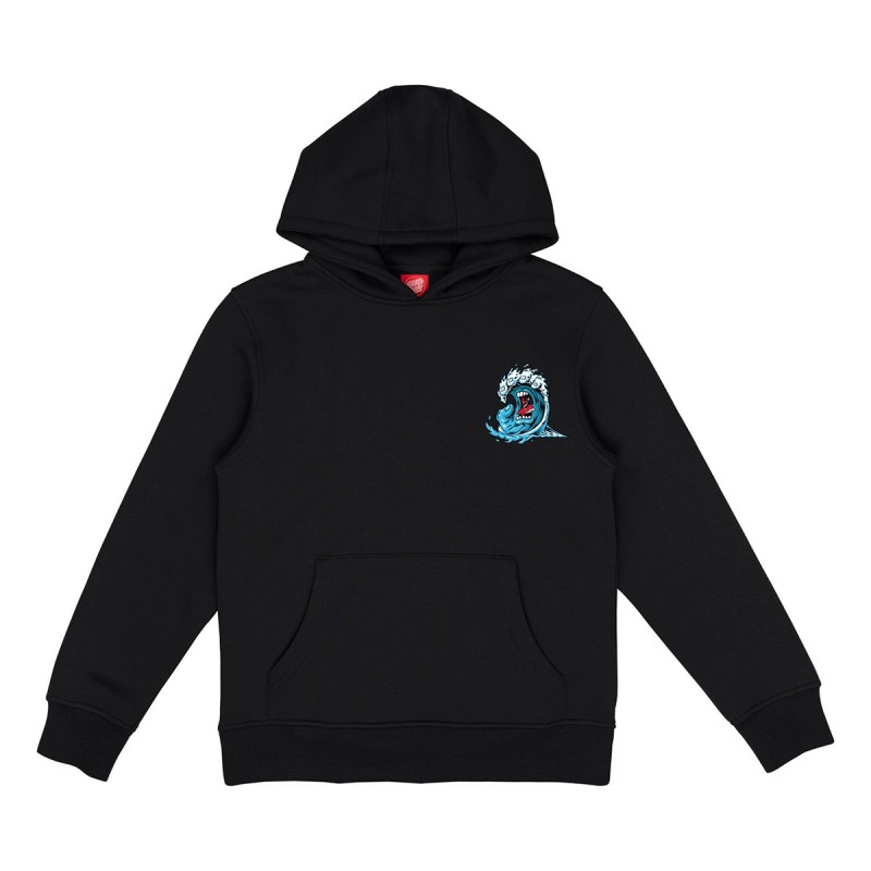 SANTA CRUZ Sweat à capuche Santa Cruz Screaming Wave Youth Black