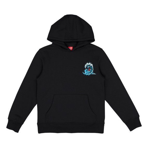 SANTA CRUZ Santa Cruz Screaming Wave Youth Black Hoodie