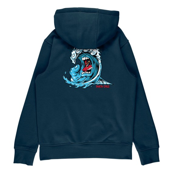 SANTA CRUZ Santa Cruz Screaming Wave Youth Tidal Teal Hoodie