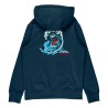 SANTA CRUZ Felpa con cappuccio Santa Cruz Screaming Wave Youth Tidal Teal