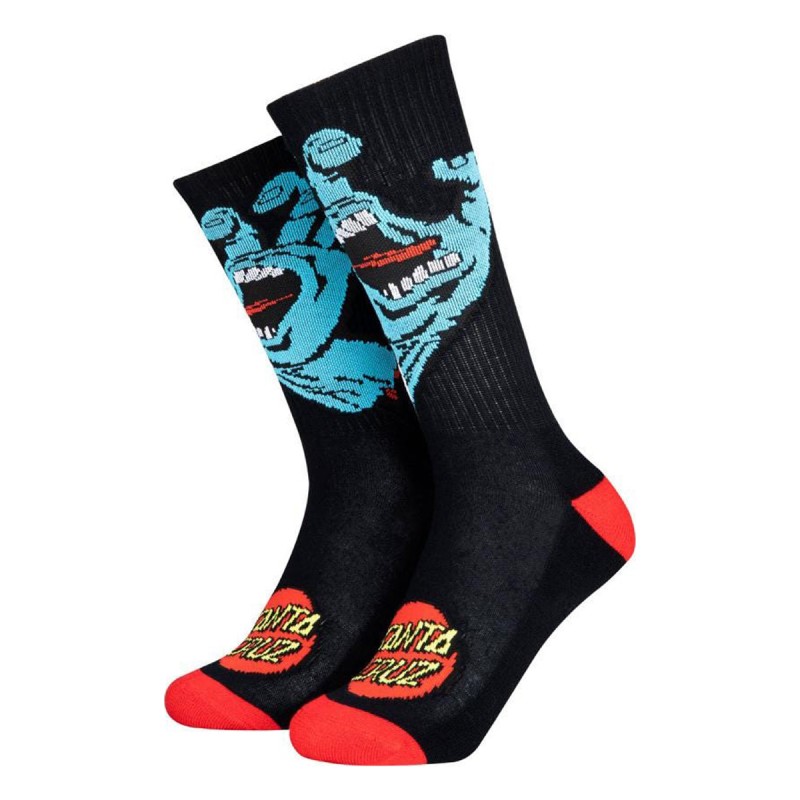 SANTA CRUZ Chaussettes Santa Cruz Youth Screaming Hand Black