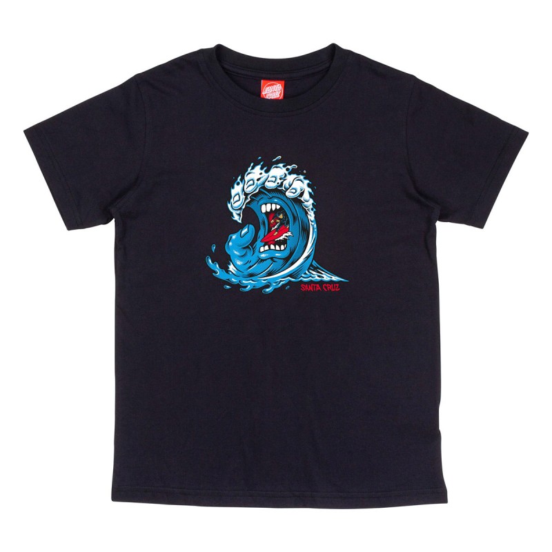 SANTA CRUZ Camiseta Santa Cruz Screaming Wave Front Youth Black