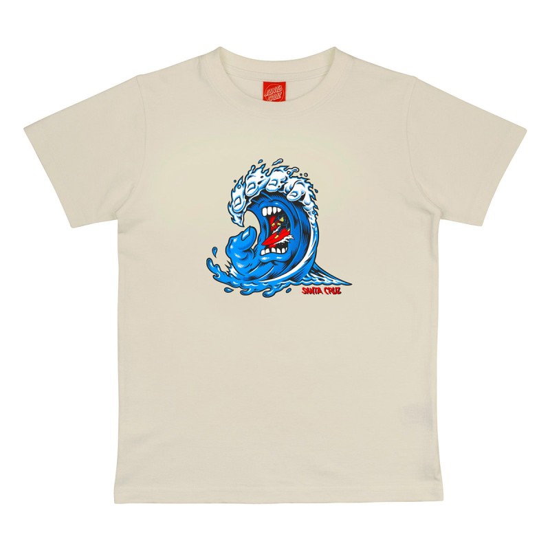 SANTA CRUZ Camiseta Santa Cruz Screaming Wave Front Youth Light Grey