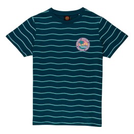SANTA CRUZ Santa Cruz Paradise Break Youth Custom Tidal Teal T-shirt