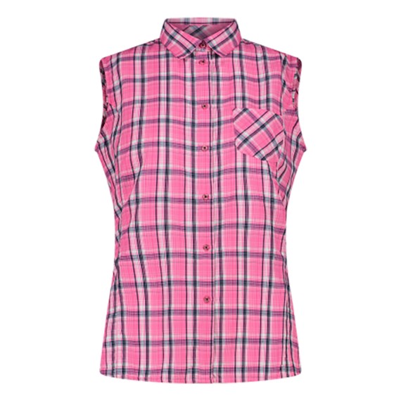 CMP CMP W Sleeveless Check Pattern Shirt