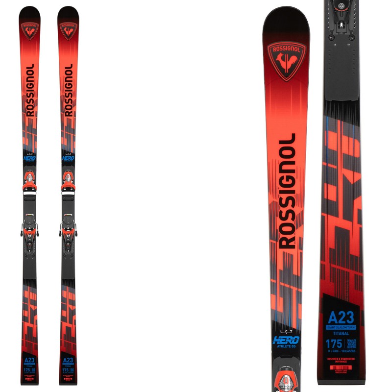 ROSSIGNOL Ski Rossignol Hero Athelete GS R22 avec fixations SPX 12