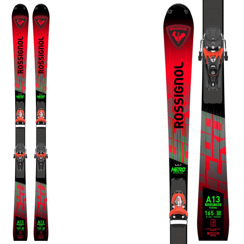 ROSSIGNOL Ski Rossignol Hero Athelete FIS SL Factory avec fixations SPX 15