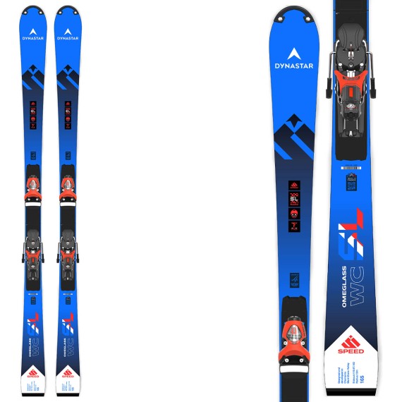 DYNASTAR Dynastar Speed Omeglass WC FIS SL Factory R22 Skis with PX 18 bindings