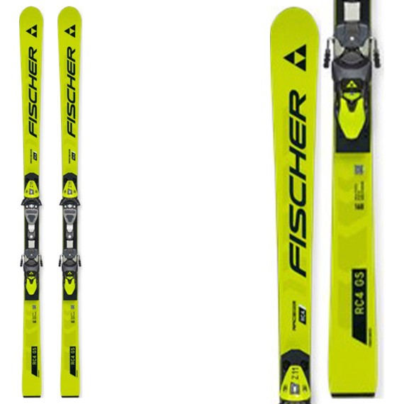 FISCHER Fischer RC4 WC GS JR M plate Skis with RC4 FF 11 bindings