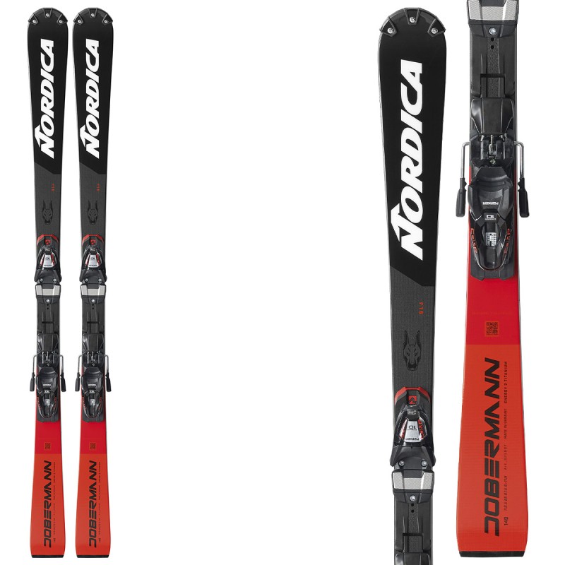 NORDICA Nordica Dobermann SLJ Plate Skis with Comp 10 bindings