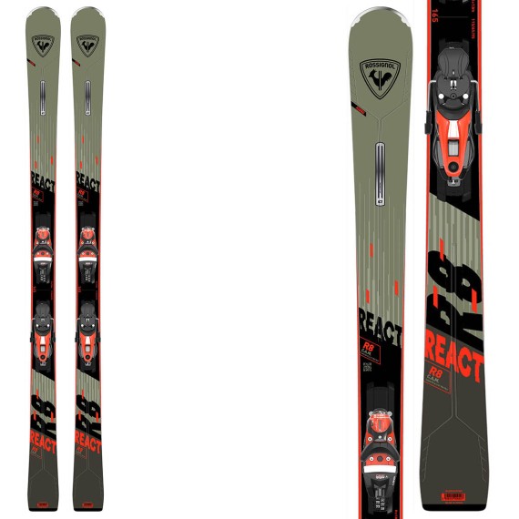 ROSSIGNOL Esquìs Rossigno React 8 con fijaciones NX12 Konect