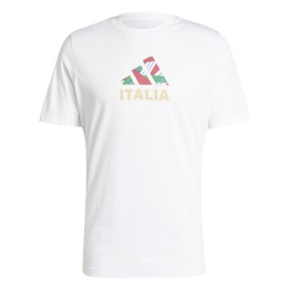 ADIDAS Camiseta Adidas Italia Football Fan Graphic White