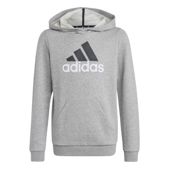 ADIDAS Adidas Essentials Two-Colored Big Logo Cotton Grey Hoodie