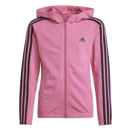 ADIDAS Sudadera con capucha Adidas Essentials 3-Stripes Full-Zip Pink