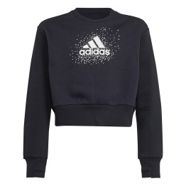 ADIDAS Adidas Cropped Glam Black Sweatshirt