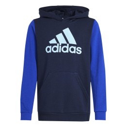 ADIDAS Adidas Essentials Big Logo Two-Color Junior Blue Hoodie