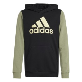 ADIDAS Adidas Essentials Big Logo Two-Color Junior Black Hoodie