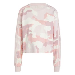 ADIDAS Sudadera Adidas Essentials Cropped 3-Stripes Camo-Print