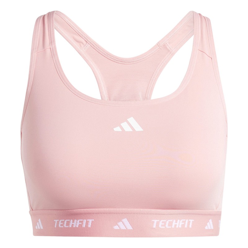 ADIDAS Adidas Techfit Medium-Support Pink Sports Bra