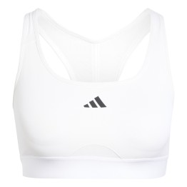 ADIDAS Adidas PowerReact White Sports Bra