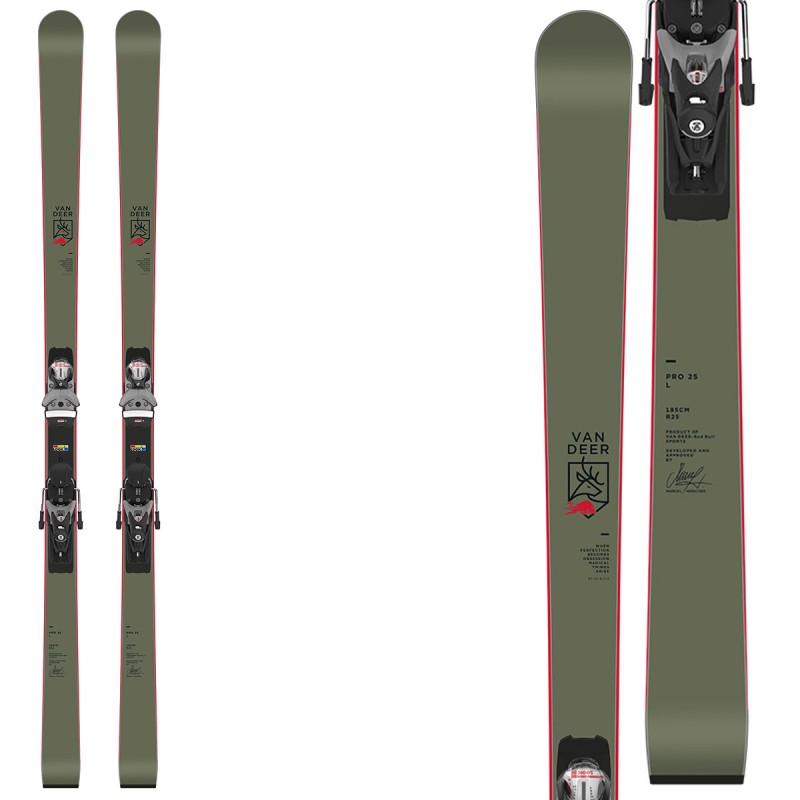 VAN DEER Skis Van Deer 21 PRO R22 WC avec fixations SPX 12 GW