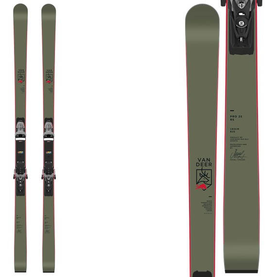 VAN DEER Skis Van Deer 25 PRO RS R22 WC avec fixations SPX 15