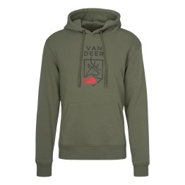 VAN DEER Sudadera con capucha Van Deer Logo Hoodie Khaki