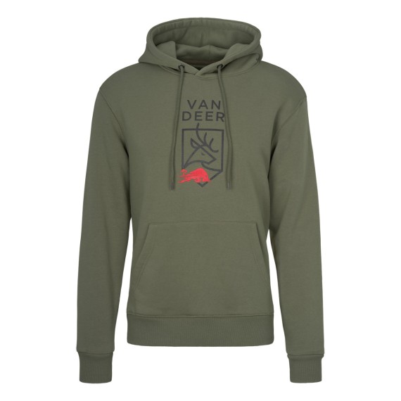 Felpa Van Deer Logo Hoodie Khaki VAN DEER Maglieria