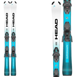 HEAD Head Supershape Jr Skis with Jrs 7.5 bindings