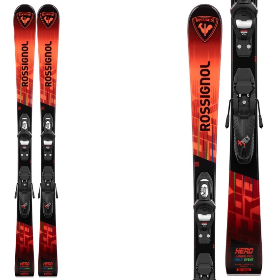 ROSSIGNOL Skis Rossignol Hero Jr Multi Event avec fixations Kid 4