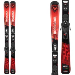 ROSSIGNOL Rossignol Hero Jr Skis with Kid 4 bindings