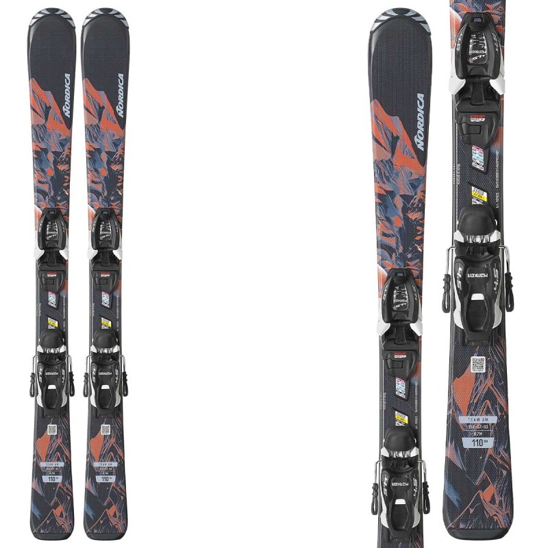 NORDICA Nordica Team AM FDT 100-140 Skis with Jr. 7.0 FDT bindings