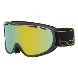 BOLLE' Bollé Sierra Black Gold Shiny Sunshine Ski Goggles