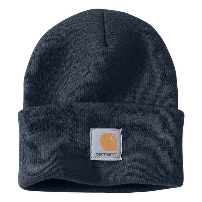 Berretto Carharrt A18 Knit Cuffed Navy CARHARTT Cappelli guanti sciarpe