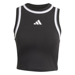 ADIDAS Camiseta sin Mangas Adidas Essentials Color-Pop Cotton Crop Black