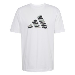 ADIDAS T-shirt Adidas Codes Camo Graphic White