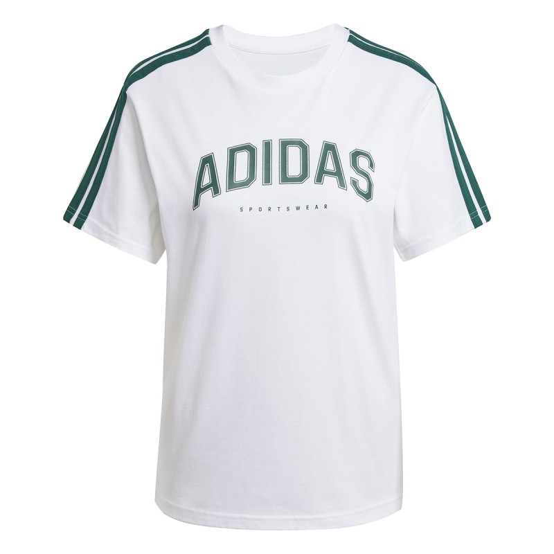 ADIDAS T-shirt Adidas Lounge Soft-Side Graphic White